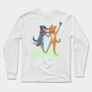 playing ball Long Sleeve T-Shirt